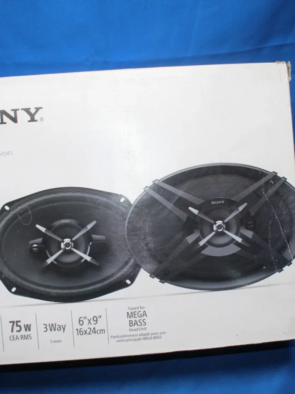Genuine Sony  XS-XB690 Stereo 3-Way Coaxial Speaker Loudspeaker Set NOS